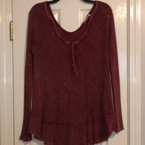 Women’s Waffle knit long sleeve